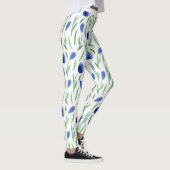 Leggings Women - Blue Flowers (Rechts)