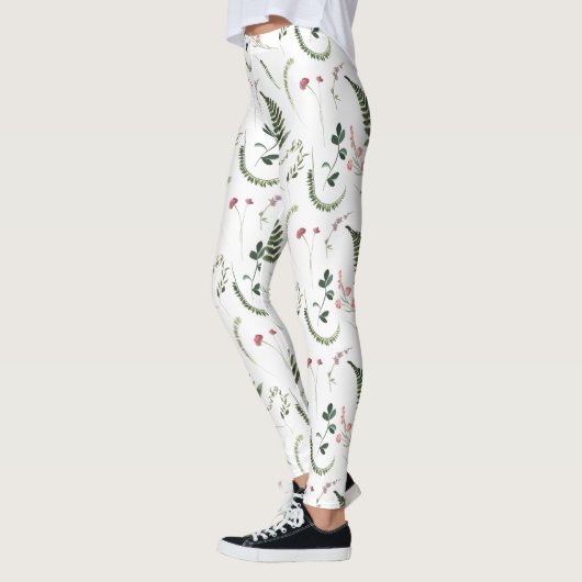 Leggings Women - Floral Pattern (Gauche)