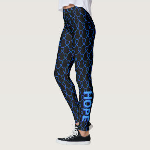 Leggings Word personnalisés de Denim Awareness Rib