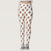 Leggings Wow Omg Retro Bande dessinée Typographie (Devant)