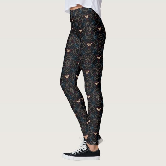 Leggings WW84 | Wonder Woman Circular Motif géométrique (Gauche)