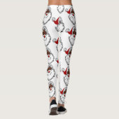 Leggings xmas black santa claus (Dos)
