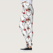 Leggings xmas black santa claus (Gauche)