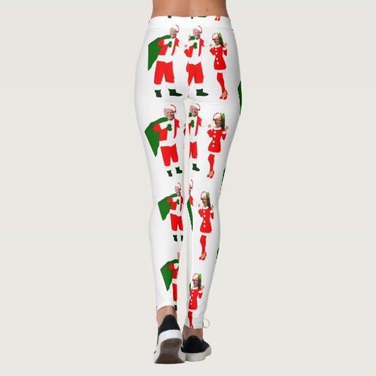 Leggings xmas joe biden père Noël kamala harris (Dos)
