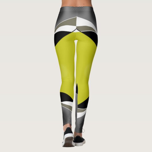 Leggings Xoxo jaune (Dos)