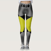 Leggings Xoxo jaune (Devant)