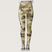 Leggings Yeet Army Green Camouflage (Devant)