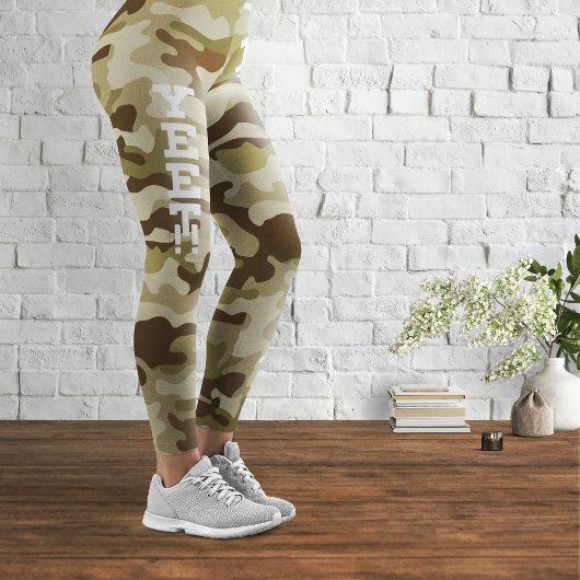 Leggings Yeet Army Green Camouflage