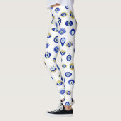 Leggings Yeux maux bleus modernes (Gauche)