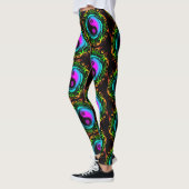 Leggings Yin Yang Psychedelic Rainbow Tattoo (Gauche)