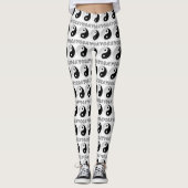 Leggings Yoga avec symbole Yin Yang (Devant)