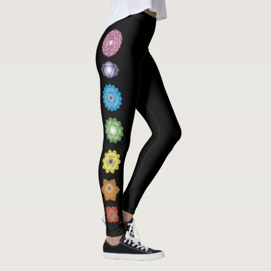 Leggings Yoga Chakras Fitness Exercice (Droite)