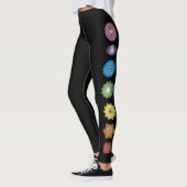 Leggings Yoga Chakras Fitness Exercice (Gauche)