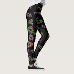 Leggings Yoga coloré Exercice pour femmes jambes marchant
