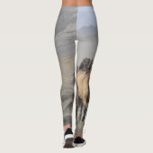 Leggings Yoga de chevaux sauvages (Dos)