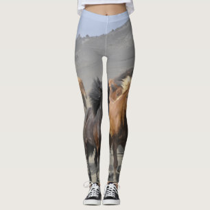 Leggings Yoga de chevaux sauvages