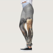 Leggings Yoga de chevaux sauvages (Gauche)