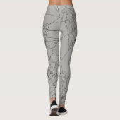 Leggings Yoga de toile d'araignée (Dos)