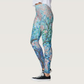 Leggings yoga floral de peinture de fleurs de cerisier (Gauche)