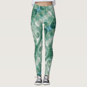 Leggings Yoga moderne vert du printemps pantalon les filles (Devant)