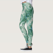 Leggings Yoga moderne vert du printemps pantalon les filles (Gauche)