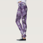 Leggings Yoga Pants Amethyst Crystals (Gauche)