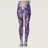 Leggings Yoga Pants Amethyst Crystals (Devant)