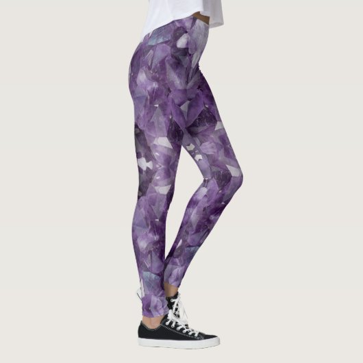 Leggings Yoga Pants Amethyst Crystals (Droite)