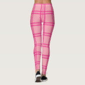 Leggings Yoga Pilates Barre Jiu Jitsu Customised Pink Check (Dos)