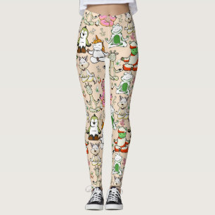 Leggings Yoga pose motif   Yoga sans couture motif 52