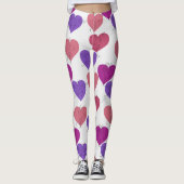 Leggings Yoga poses pattern | Yoga seamless pattern 1 (Devant)