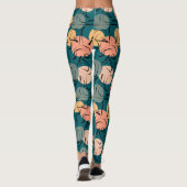 Leggings Yoga poses pattern | Yoga seamless pattern 23 (Dos)