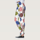 Leggings Yoga poses pattern | Yoga seamless pattern 34 (Gauche)