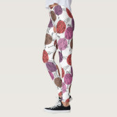 Leggings Yoga poses pattern | Yoga seamless pattern 40 (Gauche)