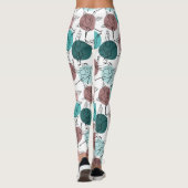 Leggings Yoga poses pattern | Yoga seamless pattern 41 (Dos)