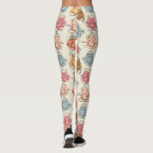 Leggings Yoga poses pattern | Yoga seamless pattern 42 (Dos)
