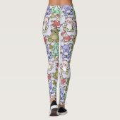 Leggings Yoga poses pattern | Yoga seamless pattern 60 (Dos)