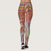 Leggings Yoga Stretch Pantalons Motif africain (Dos)