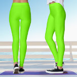 Leggings Yoga vert à la chaux de néon fluorescente<br><div class="desc">Ces leggings fluorescents de yoga ont une couleur vert citron,  parfait pour célébrer la Saint Patrick.</div>