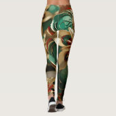 Leggings Yuletide Opulence : Threads dorés de Noël (Dos)