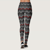 Leggings Zag gris Zig avec stries noires...Diabète (Dos)