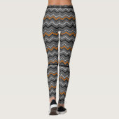 Leggings Zag orange Zig avec sangle noir...RSD/CRPS (Dos)