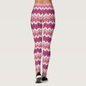 Leggings Zag rose beige (Dos)