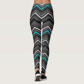 Leggings Zag Zig turquoise avec ruban...TN (Dos)
