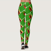 Leggings ZAMBIA DRAPEAU Écriture EXÉCUTEZ VOTRE COURSE Pers (Dos)