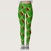 Leggings ZAMBIA DRAPEAU Écriture EXÉCUTEZ VOTRE COURSE Pers (Devant)