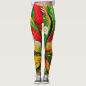 Leggings zazzle.com/rokclonedesigns_art_intelligence_series (Devant)