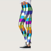 Leggings Zebra moderne Motif d'impression #10 (Gauche)