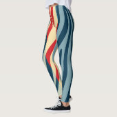 Leggings Zebra moderne Motif d'impression #13 (Gauche)