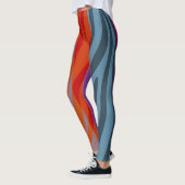 Leggings Zebra moderne Motif d'impression #20 (Gauche)